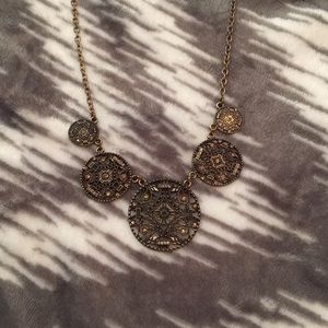 Circle statement necklace